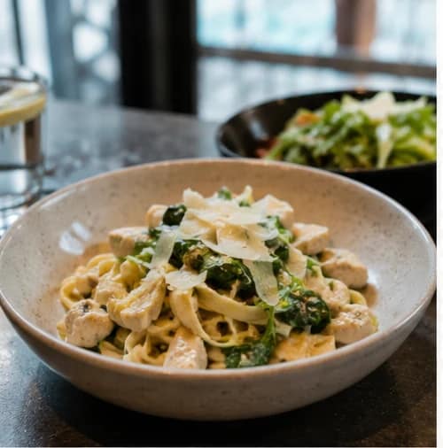 Creamy gluten free pasta option at Spargo's Café + Bar in Westfield Marion