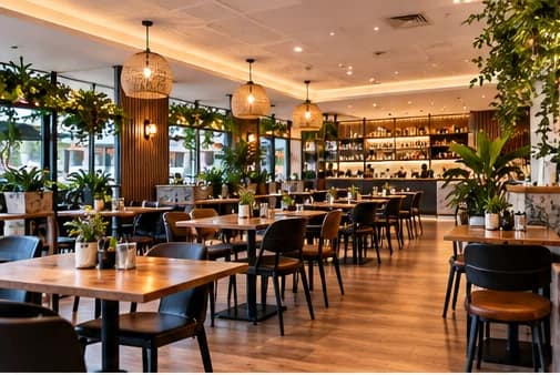 South Adelaide restaurant dining interior at Spargo’s Café + Bar