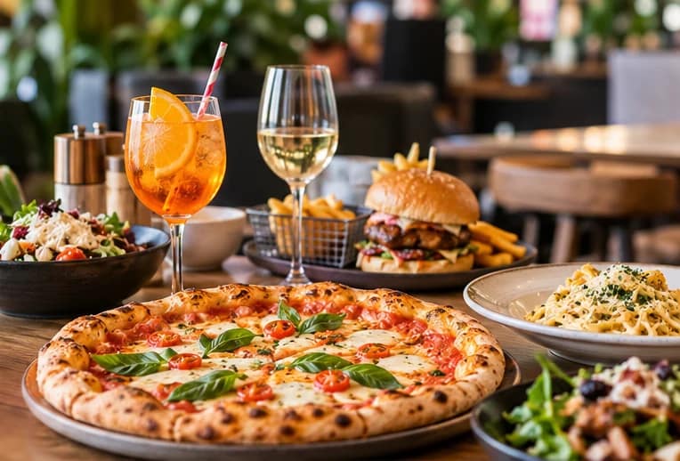 South Adelaide dining with pizza, burgers, pasta and drinks at Spargo's